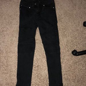Forever 21 Men’s Black Biker Jeans